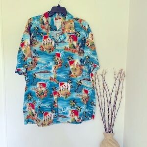 Vintage Hawaiian made Naniloa Aloha 100% Cotton Hawaiian Shirt Size XXL